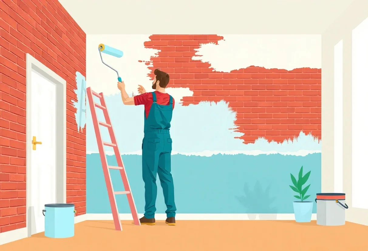 Peintre Sanary-sur-Mer 83110 en intervention sur un chantier